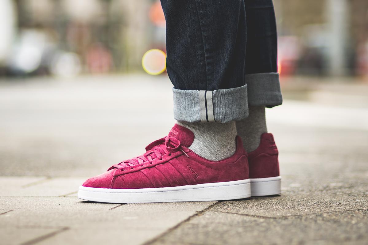  campus サイズ27 ボルドー 新品 adidas Originals Campus Stitch And T 